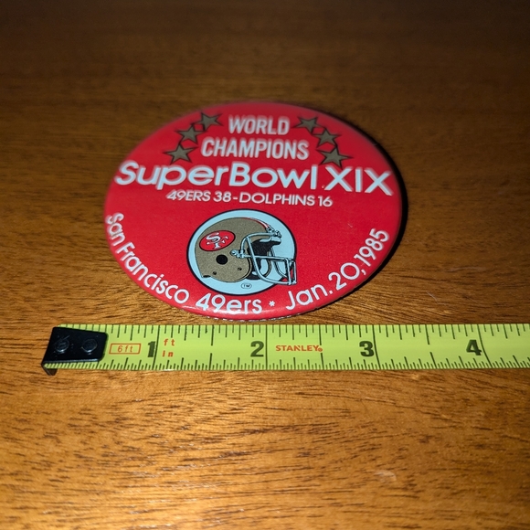 San Francisco 49ers Vintage Superbowl/ Championship Buttons - Picture 5 of 6